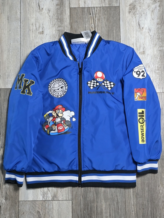 Nintendo Other - Nintendo Offical Mario Kart Youth Unisex Bomber Patchwork Jacket Sz 8 (Walmart)